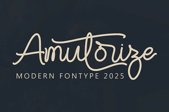 Amutorize: A Modern Script Font for Web Design