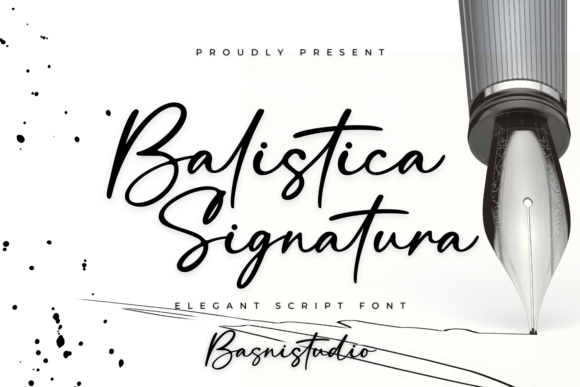 Balistica Signatura: A Polished Script Font for Branding