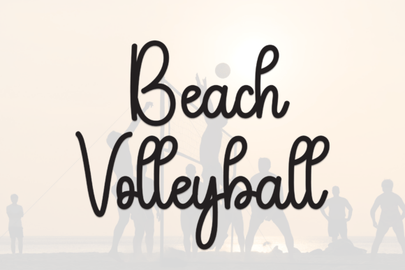 Beach Volleyball: A Modern Script Font for Web Design