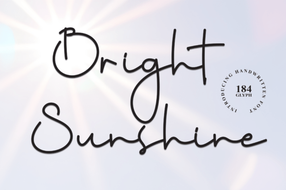 Bright Sunshine: A Script Font for Bold Campaigns