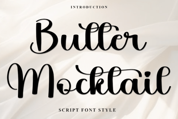Butter Mocktail Font for Branding