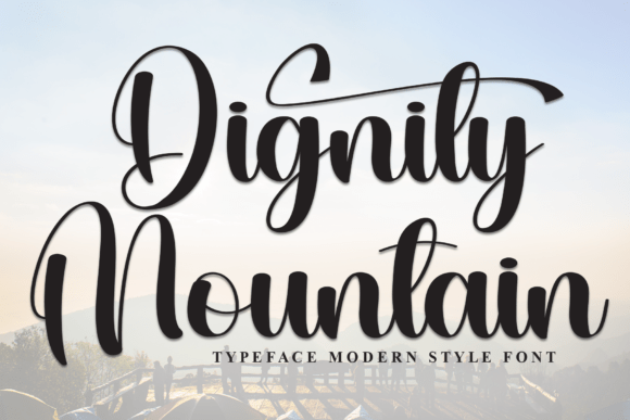 Dignity Mountain: A Script Font for Makers