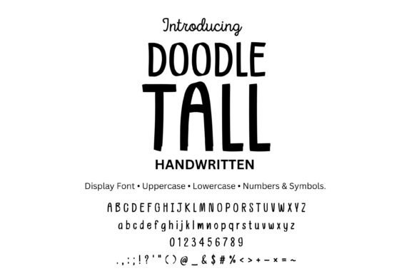 Doodletall Font: Editorial Design Essentials