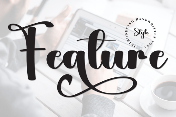 Feature Script Font for Editorial Design