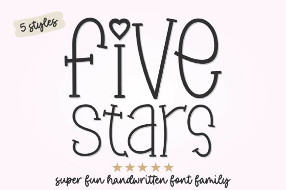 Five Stars Duo: A Handwritten Font for Branding