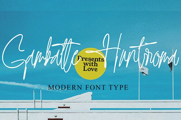 Gambatte Huntrroma: A Typeface for Memorable Brands