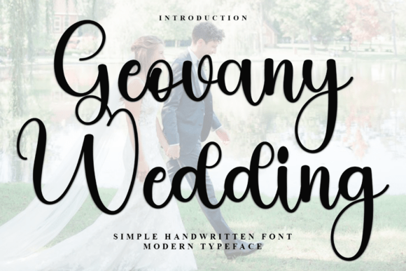 Geovany Wedding Font for Digital Design