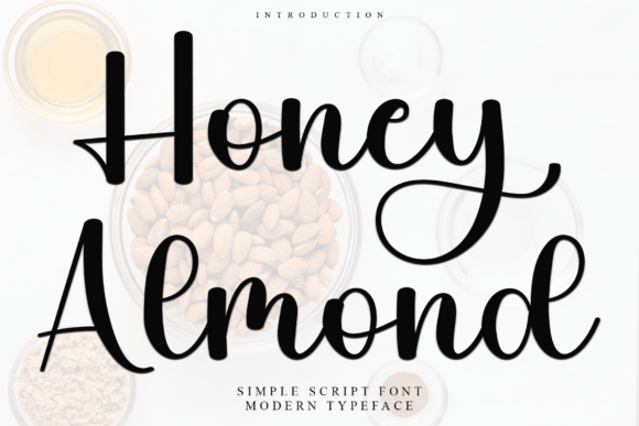 Honey Almond: A Festive Typeface for Digital Design
