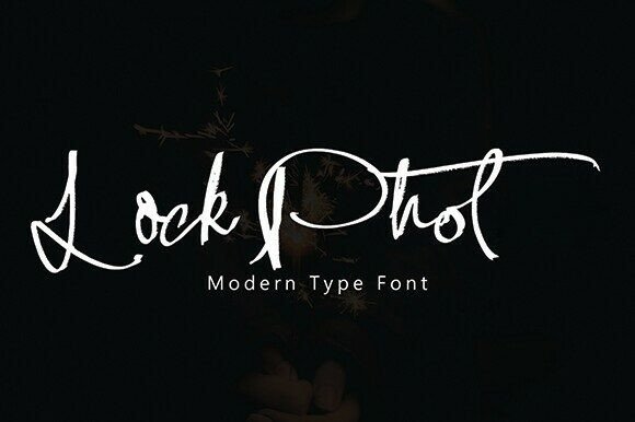 Lock Phot: A Bold Script Font for Campaigns