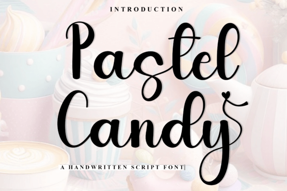 Pastel Candy Typeface for Festive Web Design