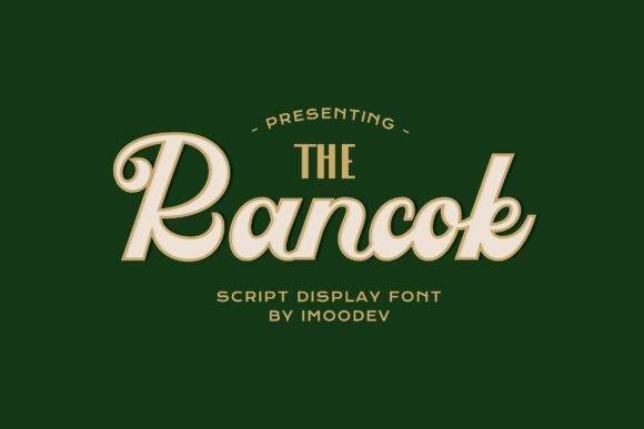 Rancok Typeface: A Retro Script for Web Design