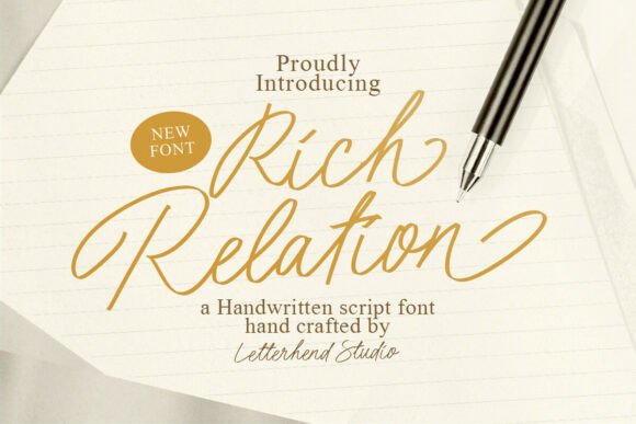 Rich Relation Typeface for Editorial Design
