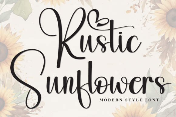Rustic Sunflowers Font Review for Designers