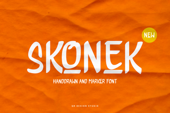 Skonek: A Handwritten Font for Editorial Design