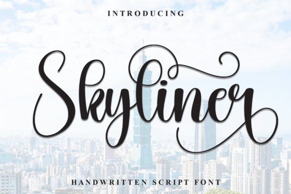 Skyliner: A Stylish Script Font for Makers