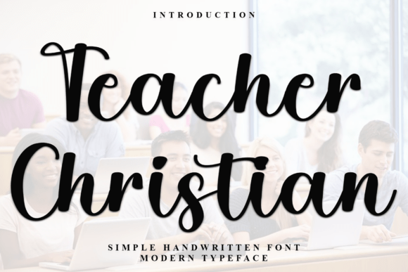 Teacher Christian Font Review for Web Design